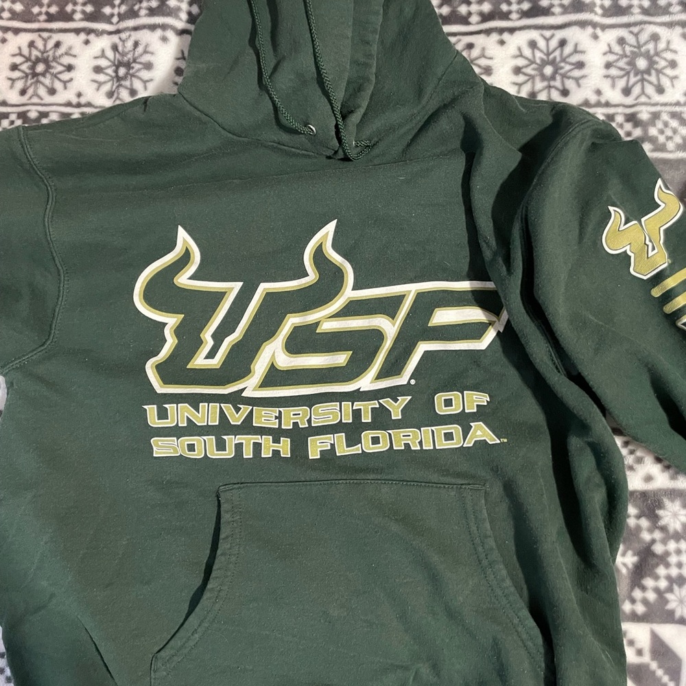 USF college hoodie, gently worn
